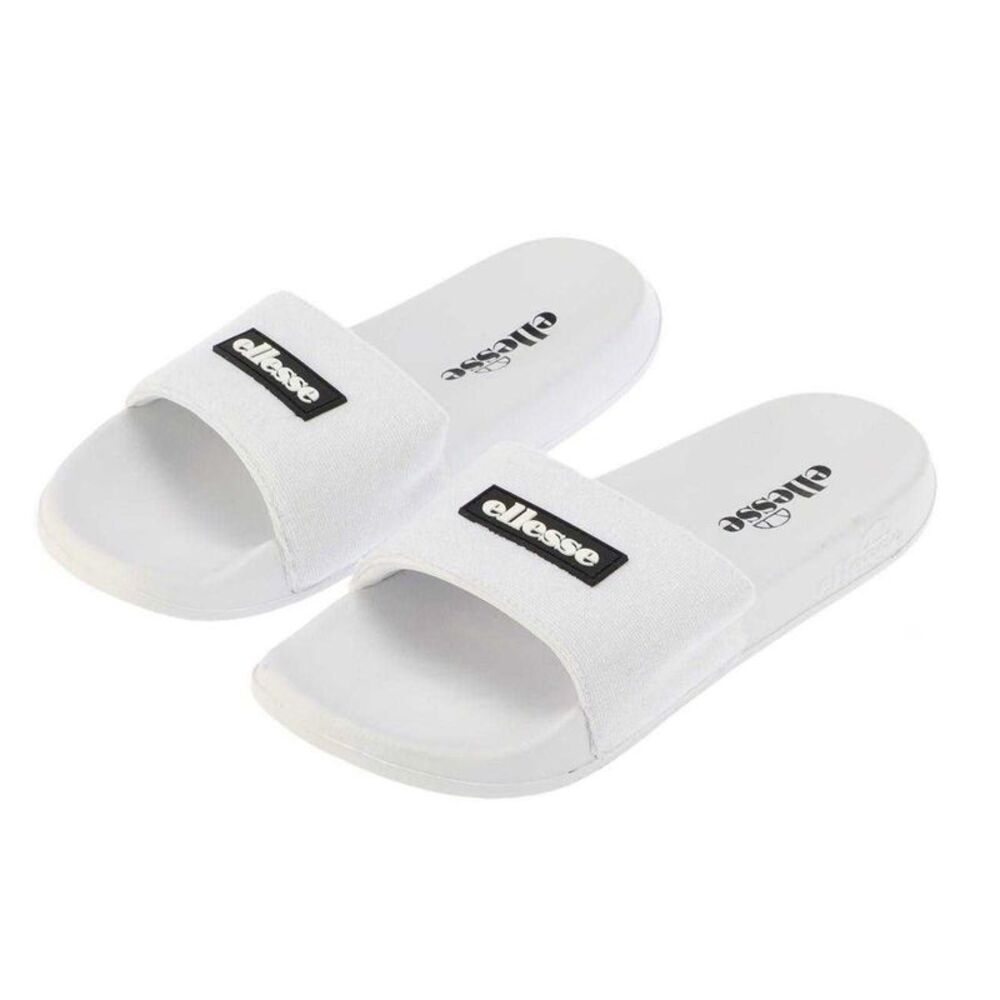 Ellesse Unisex Adult Laxxes Open Toe Sliders / White